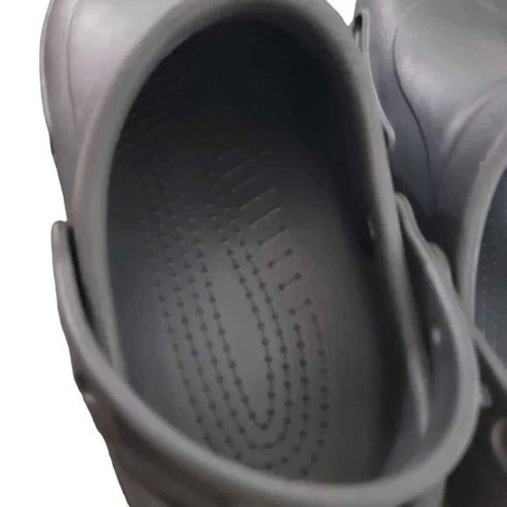 Crocs At Work Bistro Mens 10 Gray‎ Comfort Slip Resistant Clogs 10075 W12 Work